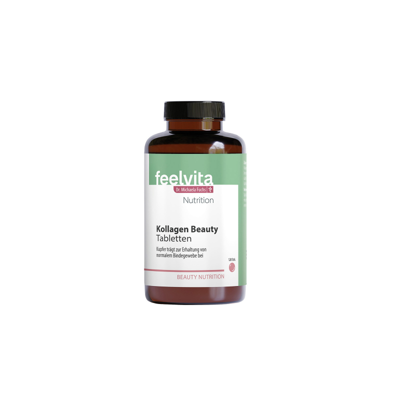 Feelvita Nutrition Kollagen Beauty Tabletten | 2-Monatsvorrat (120 Tabletten)