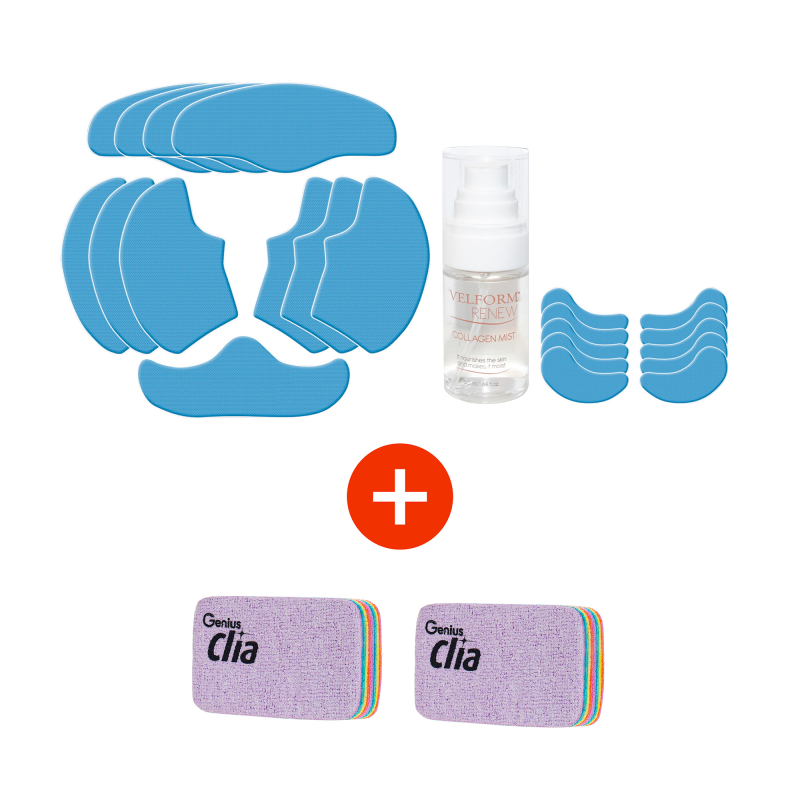 Velform Renew Kollagen Booster | Set 44-tlg. + gratis Clia Rainbow Schwämme