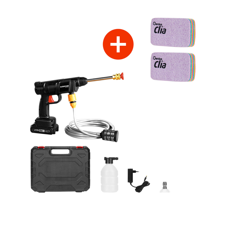 Starlyf High Pressure Cleaner Hochdruckreiniger | Set 12-tlg. + gratis Clia Rainbow Schwämme