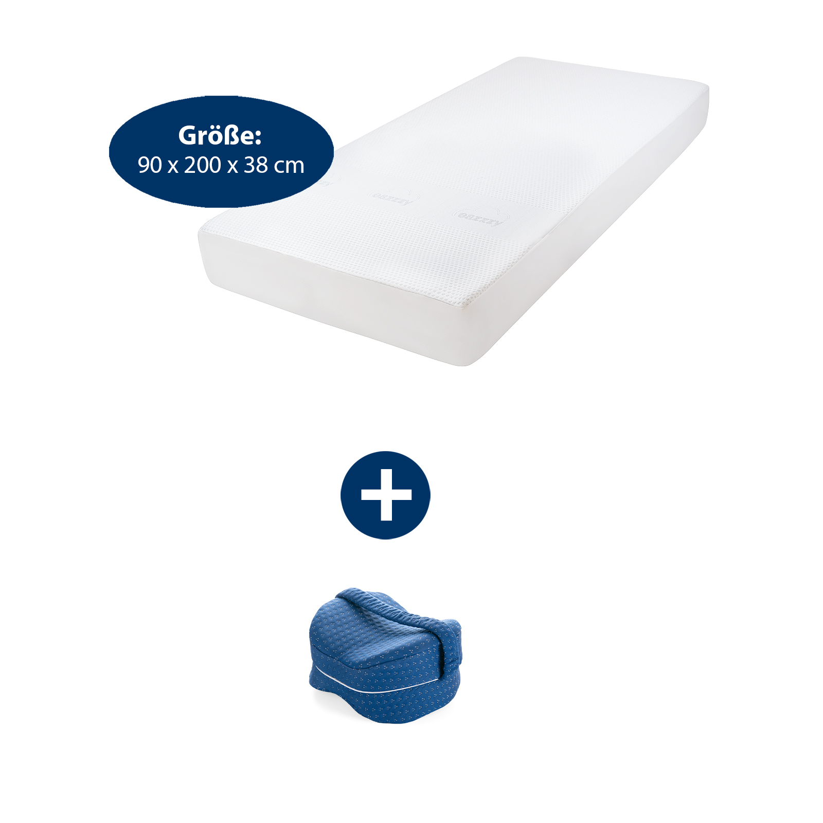 eazzzy Deluxe Matratzenschoner 90 x 200 cm | inkl. eazzzy Classic Wellness-Kissen