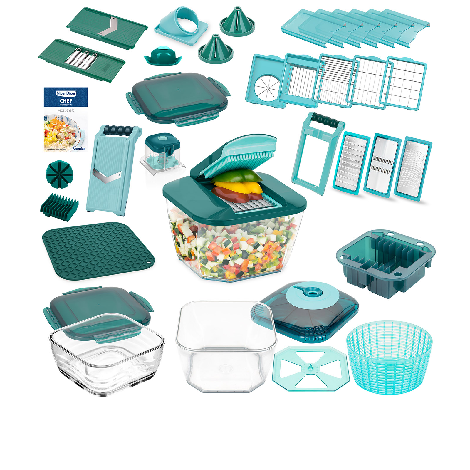 Nicer Dicer Chef Professional | Deluxe-Set 39-tlg.