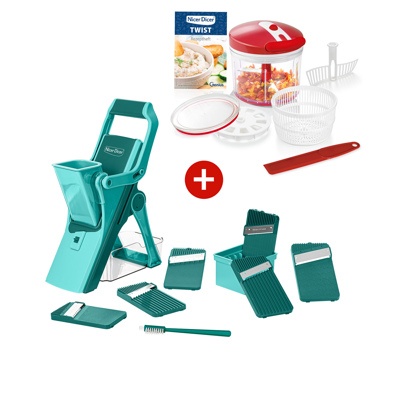 Nicer Dicer Mando | inkl. Nicer Dicer Twist (Set 21-tlg.)