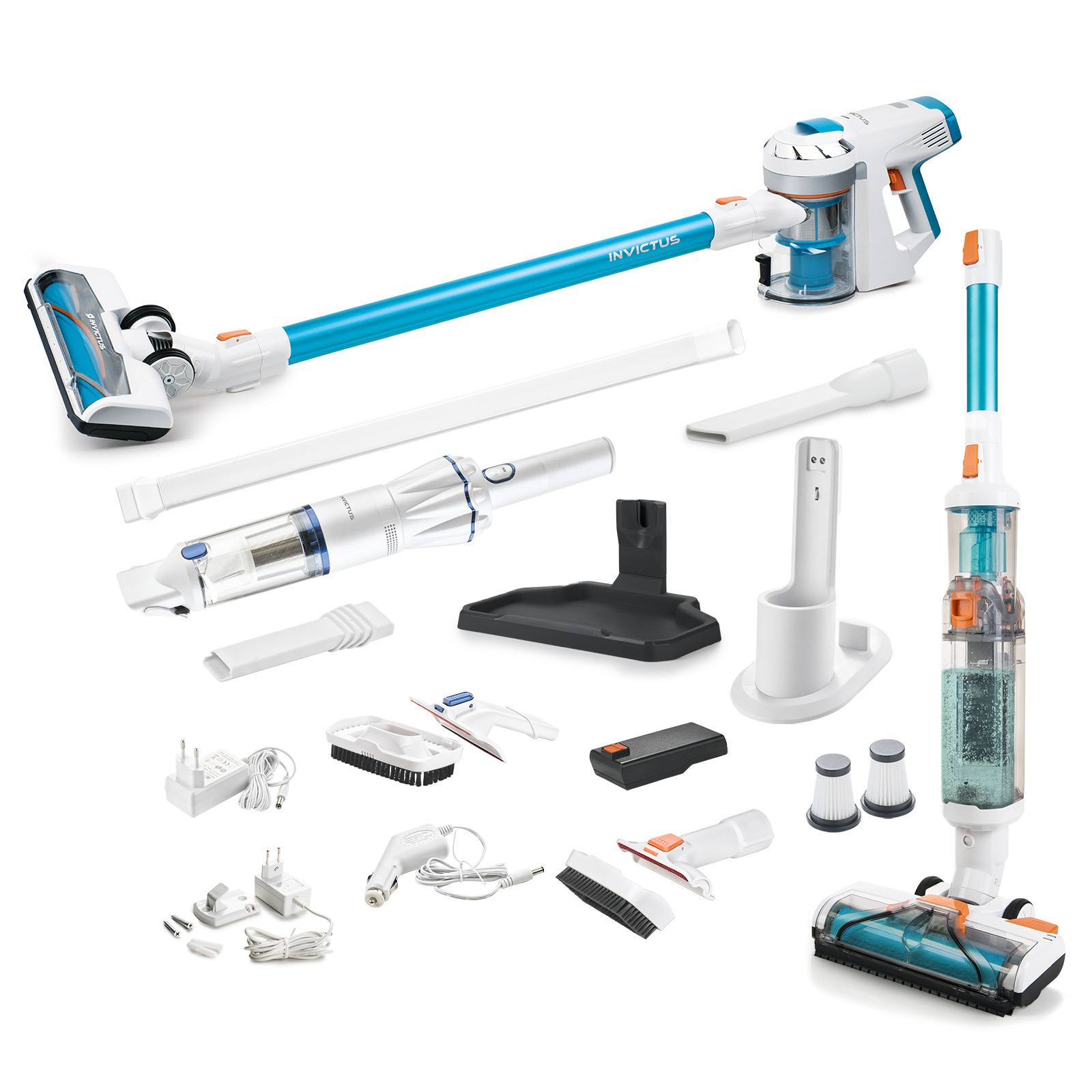 Invictus X7 (Set 33-tlg.) | Akkustaubsauger inkl. Invictus One 1.0